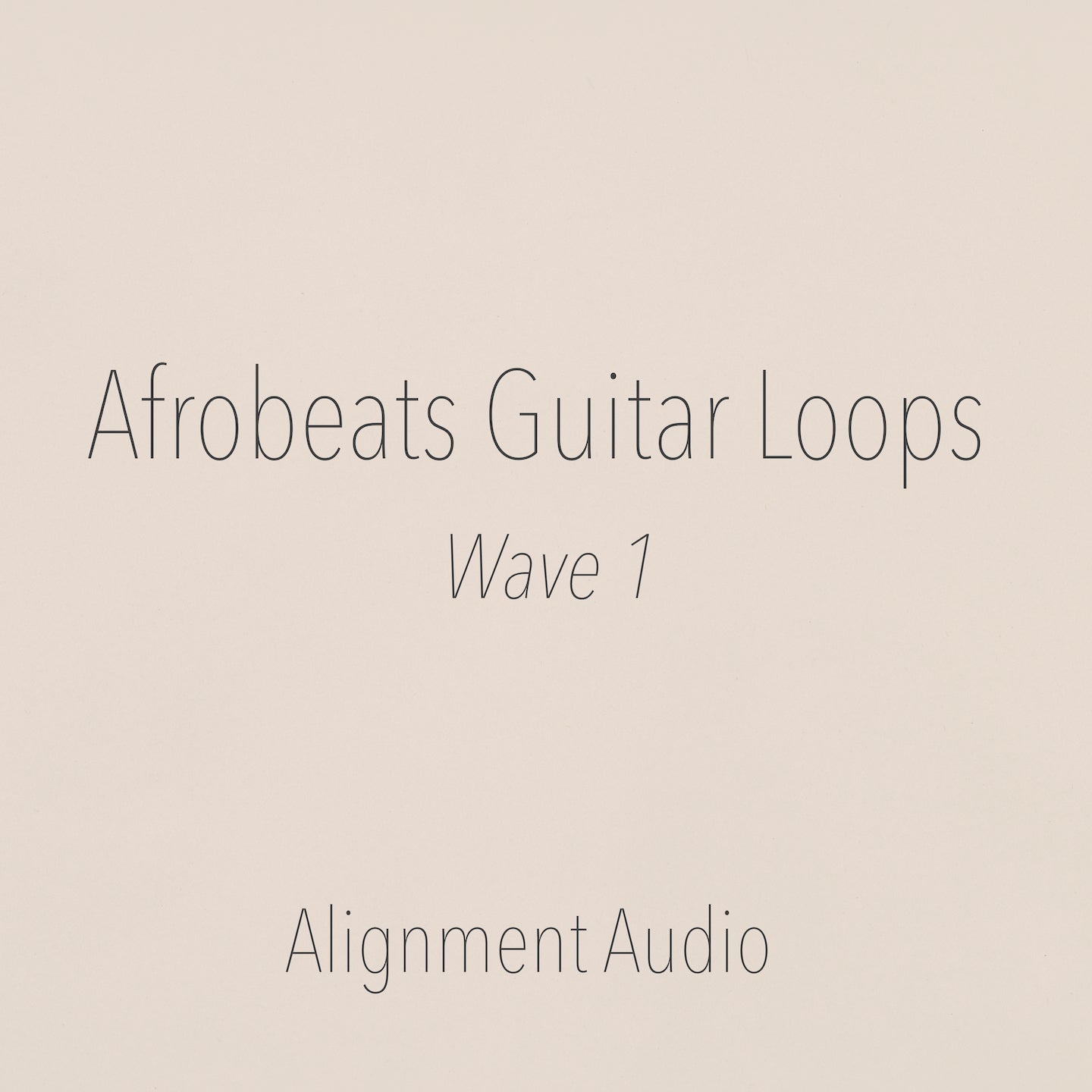 Afrobeats Guitar Loops, Wave 1 (Limited: Only 25 Available)